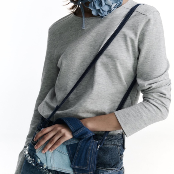 PATCHWORK DENIM BAG - Picture 4 of 16